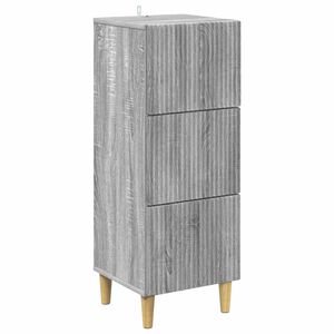 vidaXL Armoire &agrave; tiroirs Sonoma gris 33 x 34,5 x 90 cm