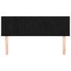 vidaXL T&ecirc;tes de lit 2 pcs Noir 72x5x78/88 cm Velours
