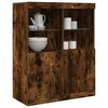 vidaXL Buffet ch&ecirc;ne fum&eacute; 81x37x100 cm bois d'ing&eacute;nierie