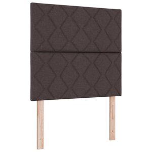 vidaXL T&ecirc;te de lit Marron fonc&eacute; 90 cm Cuir synth&eacute;tique