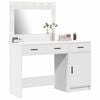 vidaXL Table de Toilette 2 pcs Blanc 40 x 41 x 75 cm Bois d'ing&eacute;nierie