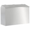 vidaXL Distributeur pour lapins Argent 64.5 x 25.5 x 45.5 cm