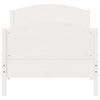 vidaXL Cadre de lit sans matelas blanc 90x200 cm bois de pin massif