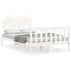vidaXL Cadre de lit sans matelas blanc 120x200 cm bois de pin massif