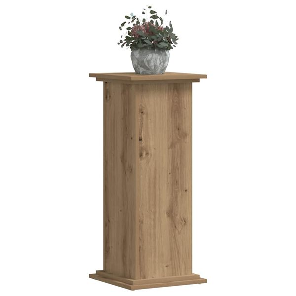 vidaXL Support pour plantes 33x33x80 cm bois d'ing&eacute;nierie