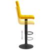 vidaXL Tabourets de bar lot de 2 jaune moutarde velours