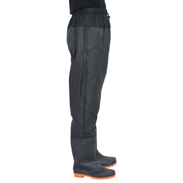 vidaXL Cuissardes avec bottes noir taille 41