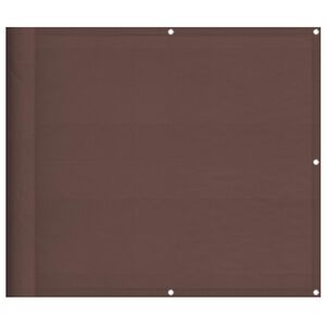 vidaXL &Eacute;cran de balcon marron 90x800 cm 100% polyester oxford