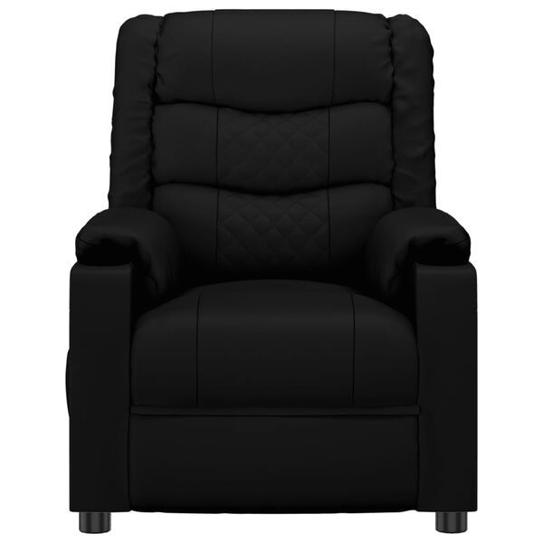 vidaXL Fauteuil inclinable électrique Noir Similicuir