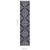 vidaXL Tapis de couloir Noir 80x400 cm