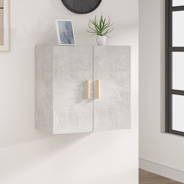 vidaXL Armoire murale Gris b&eacute;ton 60x30x60 cm Bois d'ing&eacute;nierie