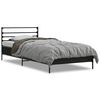 vidaXL Cadre de lit sans matelas noir 100x200 cm
