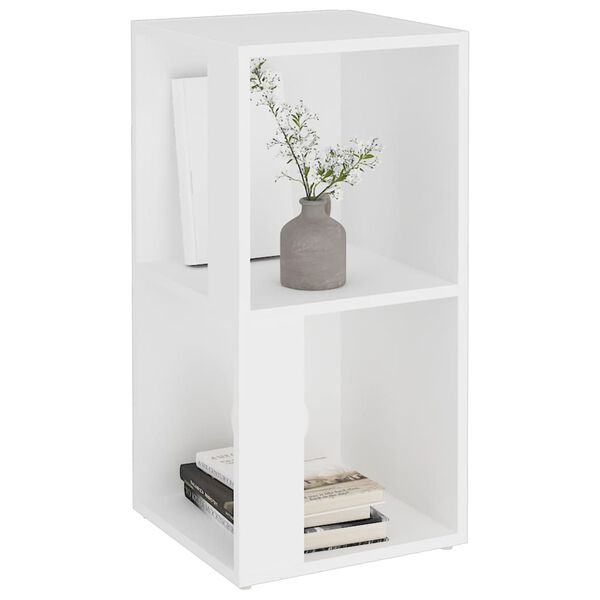 vidaXL Armoire d'angle Blanc 33x33x67 cm Bois d'ing&eacute;nierie