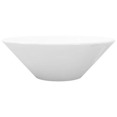 vidaXL Lavabo de salle de bain en porcelaine Blanc