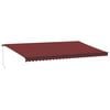 vidaXL Auvent manuel r&eacute;tractable bordeaux 600x350 cm