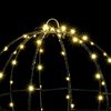 vidaXL Boule avec 192 LED 2 pcs Blanc chaud 30 cm M&eacute;tal