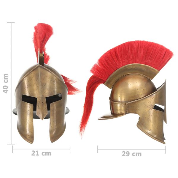 Broche Décoration Guerrier Casque Avec Ruban Rouge - Occasion état Neuf