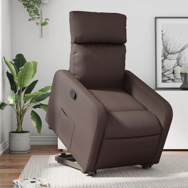 vidaXL Fauteuil inclinable marron similicuir