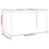 vidaXL Ensemble &agrave; manger de jardin 5pcs Bois de teck massif