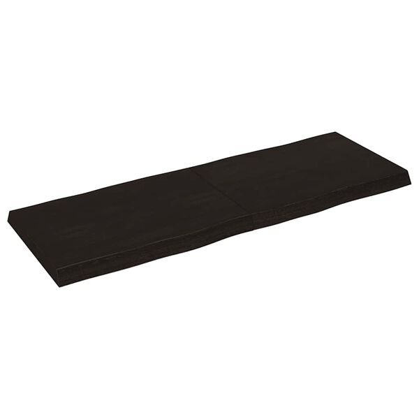 vidaXL Dessus de table bois massif trait&eacute; bordure assortie