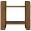 vidaXL Biblioth&egrave;que/Cloison Marron miel 60x35x57 cm Bois massif