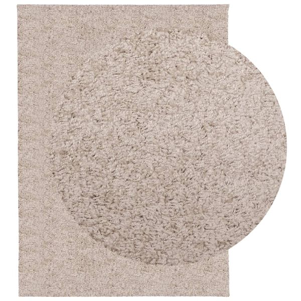 vidaXL Tapis shaggy PAMPLONA poils longs moderne beige 140x200 cm