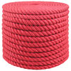 vidaXL Corde en Jute 24 mm Rouge Jute 100% Tossa