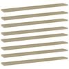 vidaXL Panneau de biblioth&egrave;que 8pcs Ch&ecirc;ne sonoma 80x10x1,5cm Agglom&eacute;r&eacute;