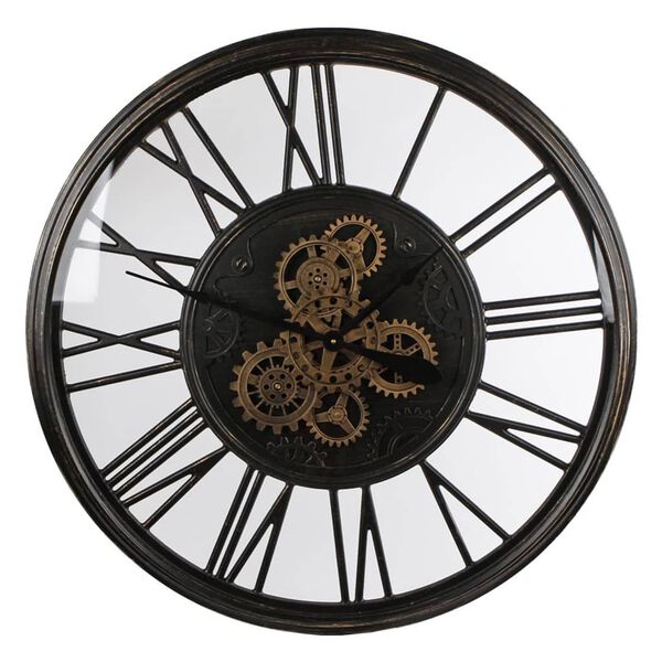 Gifts Amsterdam Horloge radar Olaf M&eacute;tal Noir ancien 86 cm