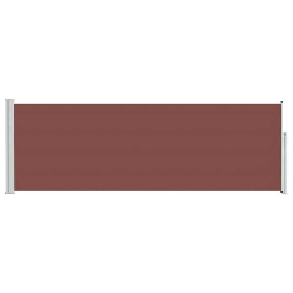 vidaXL Auvent lat&eacute;ral r&eacute;tractable de patio 100x300 cm Marron