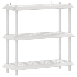 vidaXL Unit&eacute; de rangement 3 niveaux 100 x 40 x 96 cm PP Blanc