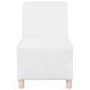 vidaXL Unité de Sofa Modulaire Sans Accoudoirs 2 pcs Blanc