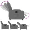 vidaXL Fauteuil inclinable en tissu gris foncé