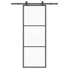 vidaXL Porte coulissante avec kit de quincaillerie 76x205 cm Verre ESG