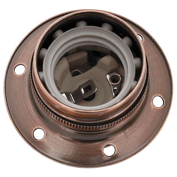 vidaXL Douilles de lampe 2 pcs bronze rouge E27