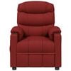 vidaXL Fauteuil de massage Rouge bordeaux Tissu
