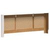 vidaXL Cache-radiateur MDF Blanc 205 cm