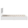 vidaXL Lit de Rangement Blanc 120 x 190 cm Bois d'ing&eacute;nierie