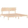 vidaXL Cadre de lit sans matelas 200x200 cm bois massif