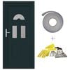 vidaXL Porte Frontale Anthracite 98 x 198 cm PVC