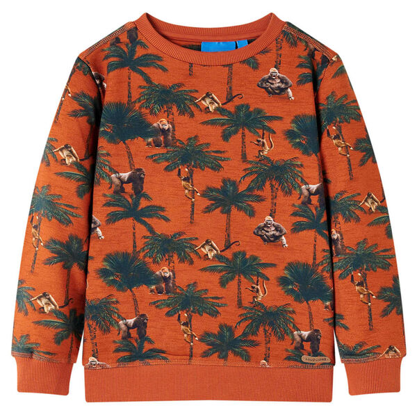 Sweatshirt pour enfants rouille clair 140