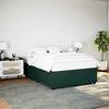 vidaXL Cadre de lit sans matelas vert fonc&eacute; 140x200 cm velours