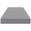 vidaXL &Eacute;tag&egrave;res murales flottantes 2 pcs gris 80x23,5x3,8 cm MDF