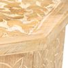 vidaXL Table d'appoint &Oslash;48 cm Bois de manguier massif