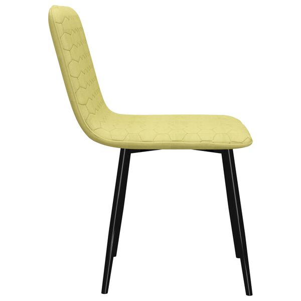 vidaXL Chaises à manger lot de 2 vert tissu