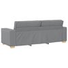 vidaXL Canap&eacute; 3 pcs Gris clair 220 x 80 x 84 cm Tissu en lin m&eacute;lang&eacute;