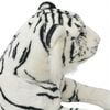 vidaXL Tigre en peluche Blanc XXL