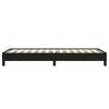 vidaXL Cadre de lit sans matelas noir 90x200 cm tissu
