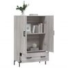 vidaXL Buffet haut sonoma gris 69,5x31x115 cm bois d'ing&eacute;nierie