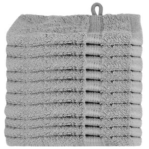 vidaXL Serviette Invit&eacute; SOLUND 10 pcs Gris 15 x 21 cm 550 gsm